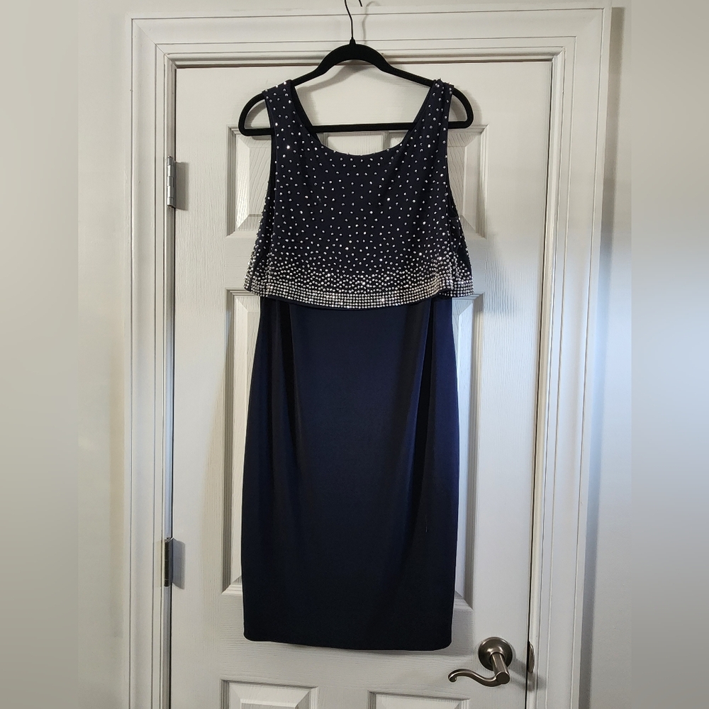 Joseph Ribkoff Navy Dinner/Evening/Formal Sleeveless dress